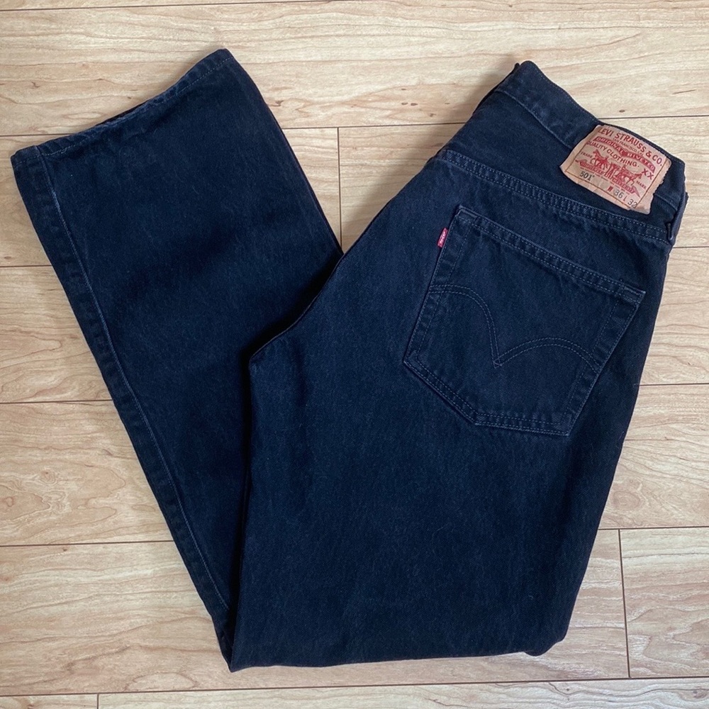 36x32 Levi’s 501 Original Fit Black Denim Jeans